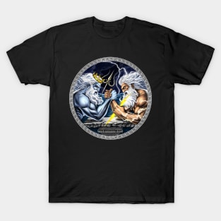 Zeus vs Poseidon Arm Wrestling T-Shirt